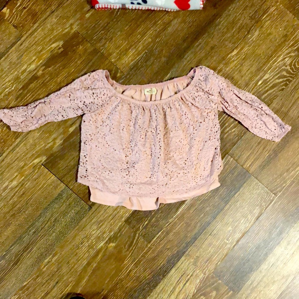 Baby pink crop top